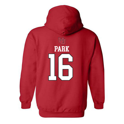 Utah - NCAA Women's Soccer : Rylan Park - Replica Shersey Hooded Sweatshirt-1