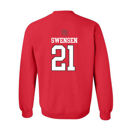 Utah - NCAA Women's Soccer : Ali Swensen - Replica Shersey Crewneck Sweatshirt-1