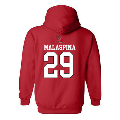 Utah - NCAA Women's Soccer : Alexa Malaspina - Replica Shersey Hooded Sweatshirt-1