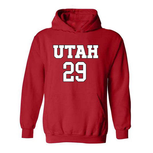 Utah - NCAA Women's Soccer : Alexa Malaspina - Replica Shersey Hooded Sweatshirt-0