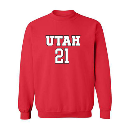 Utah - NCAA Women's Soccer : Ali Swensen - Replica Shersey Crewneck Sweatshirt-0