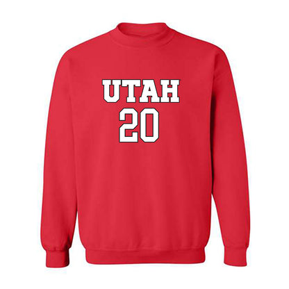Utah - NCAA Women's Soccer : Sophie Bellini - Replica Shersey Crewneck Sweatshirt-0