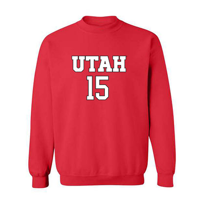 Utah - NCAA Women's Soccer : Ava Hetzel - Replica Shersey Crewneck Sweatshirt-0