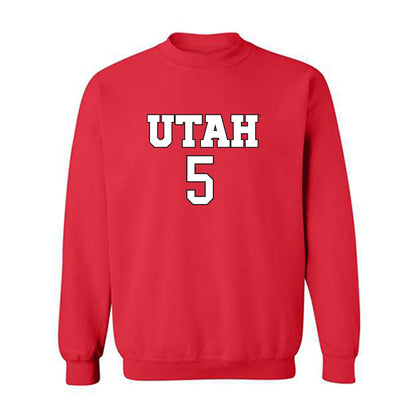 Utah - NCAA Women's Soccer : Abby Affleck - Replica Shersey Crewneck Sweatshirt-0