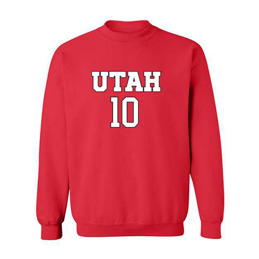 Utah - NCAA Women's Soccer : Londyn Lovell - Replica Shersey Crewneck Sweatshirt-0