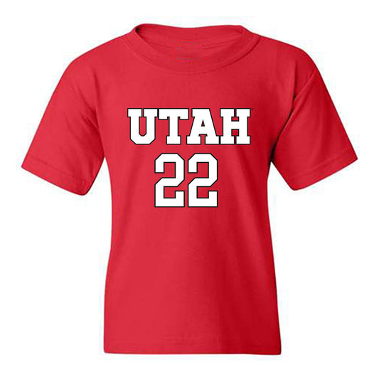 Utah - NCAA Women's Soccer : Madison Encinas - Replica Shersey Youth T-Shirt-0