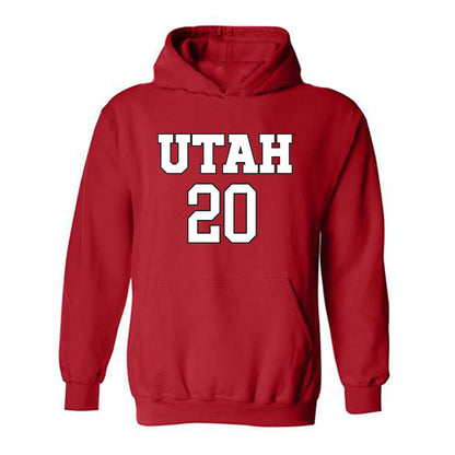 Utah - NCAA Women's Soccer : Sophie Bellini - Replica Shersey Hooded Sweatshirt-0