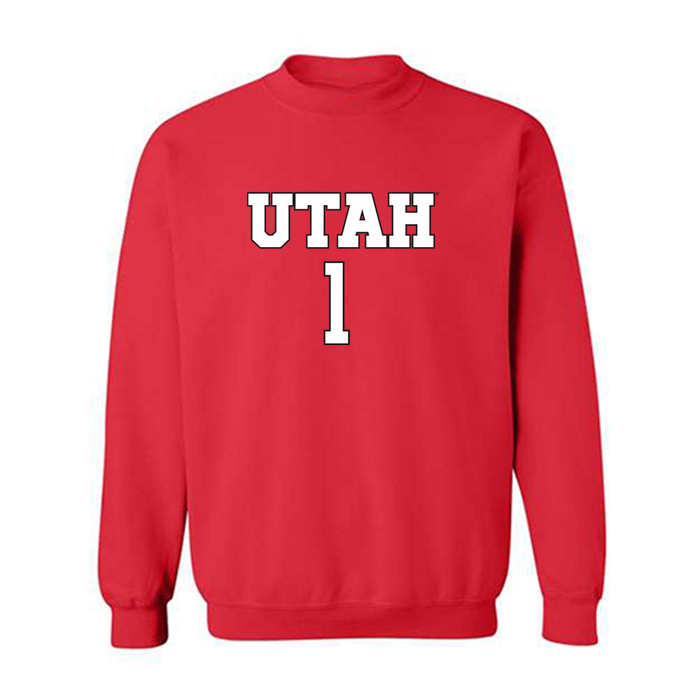 Utah - NCAA Women's Soccer : Erin Gibbs - Replica Shersey Crewneck Sweatshirt-0
