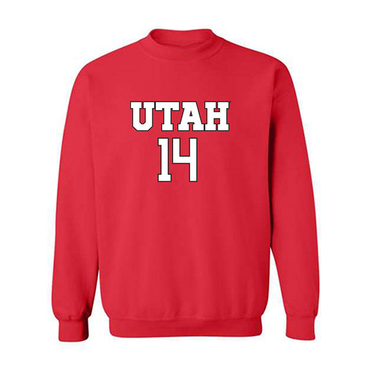 Utah - NCAA Women's Soccer : Julia Oka - Replica Shersey Crewneck Sweatshirt-0