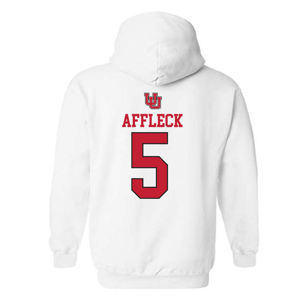 Utah - NCAA Women's Soccer : Abby Affleck - Replica Shersey Hooded Sweatshirt-1