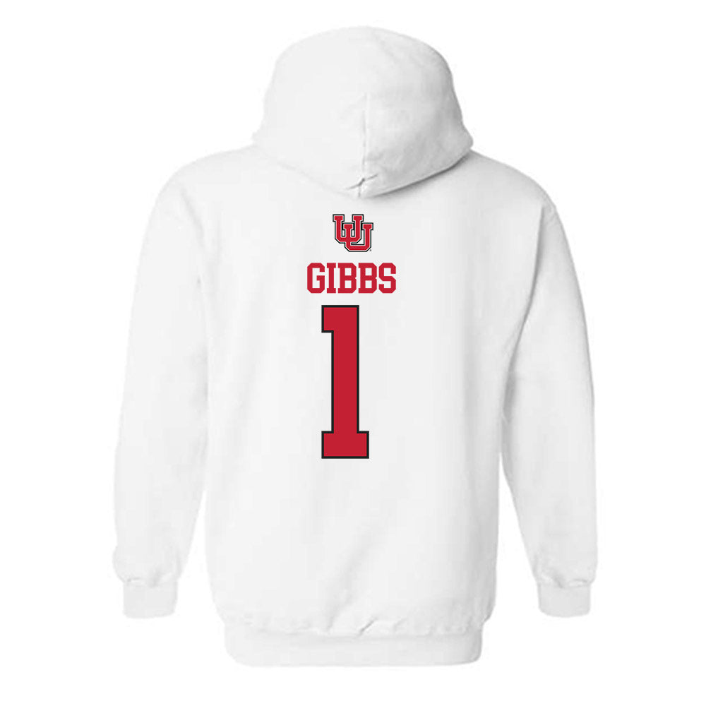 Utah - NCAA Women's Soccer : Erin Gibbs - Replica Shersey Hooded Sweatshirt-1