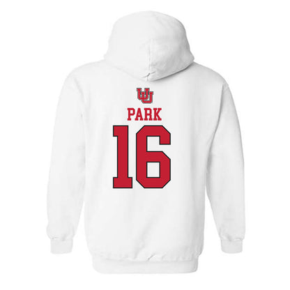 Utah - NCAA Women's Soccer : Rylan Park - Replica Shersey Hooded Sweatshirt-1