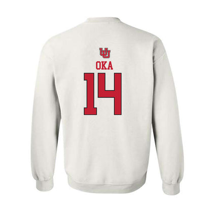 Utah - NCAA Women's Soccer : Julia Oka - Replica Shersey Crewneck Sweatshirt-1
