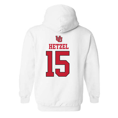 Utah - NCAA Women's Soccer : Ava Hetzel - Replica Shersey Hooded Sweatshirt-1