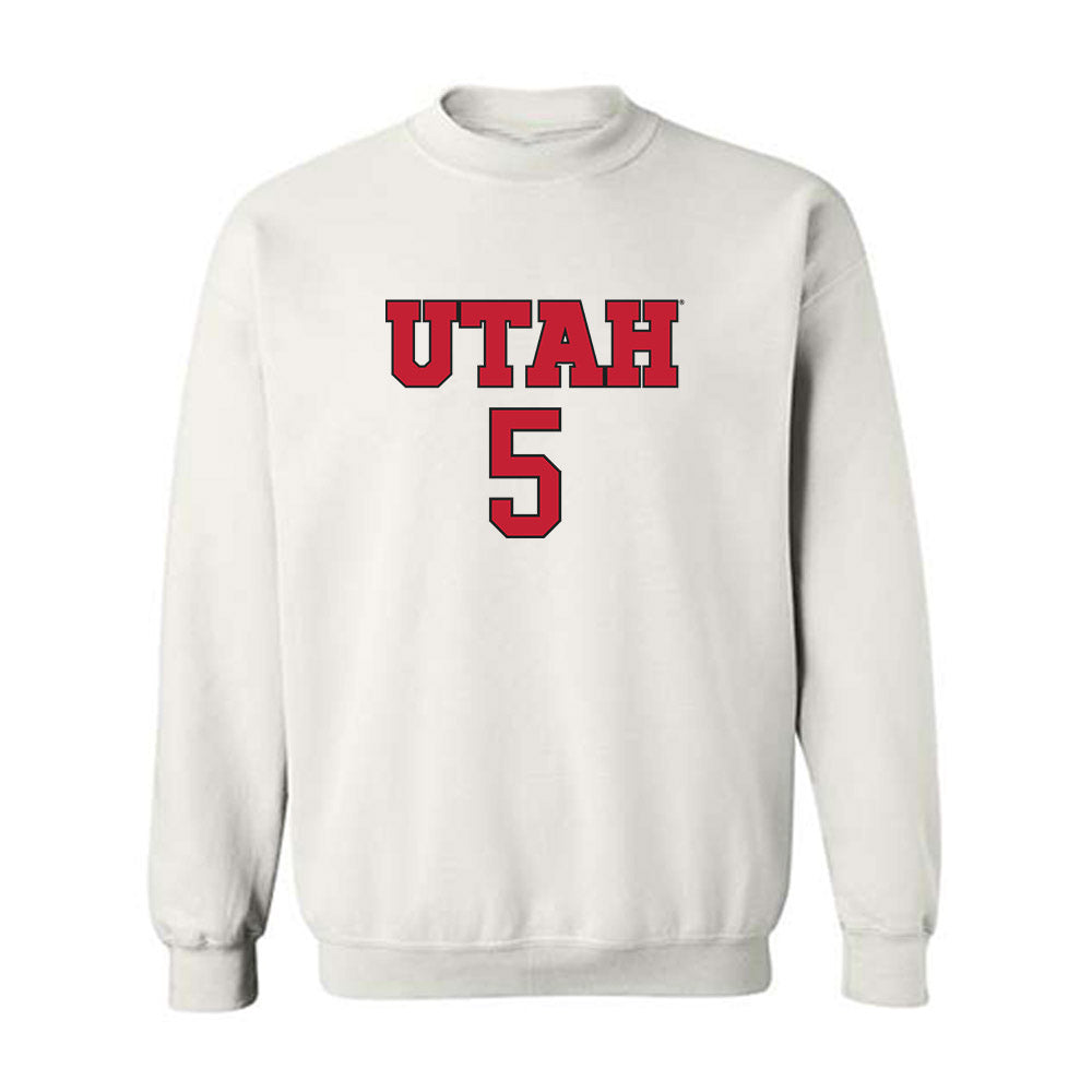 Utah - NCAA Women's Soccer : Abby Affleck - Replica Shersey Crewneck Sweatshirt-0