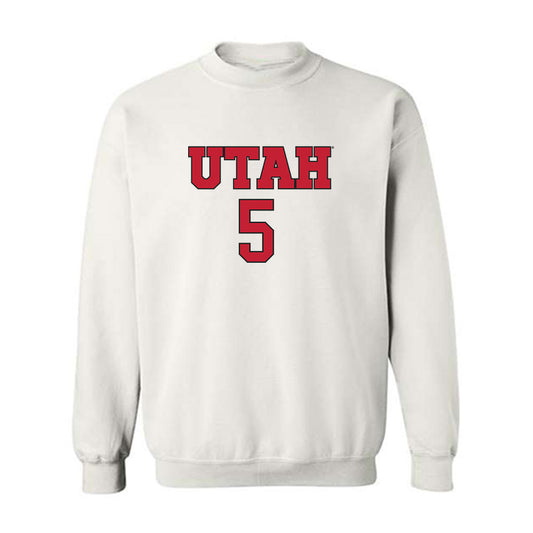 Utah - NCAA Women's Soccer : Abby Affleck - Replica Shersey Crewneck Sweatshirt-0