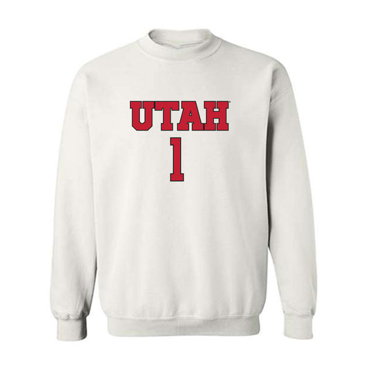 Utah - NCAA Women's Soccer : Erin Gibbs - Replica Shersey Crewneck Sweatshirt-0