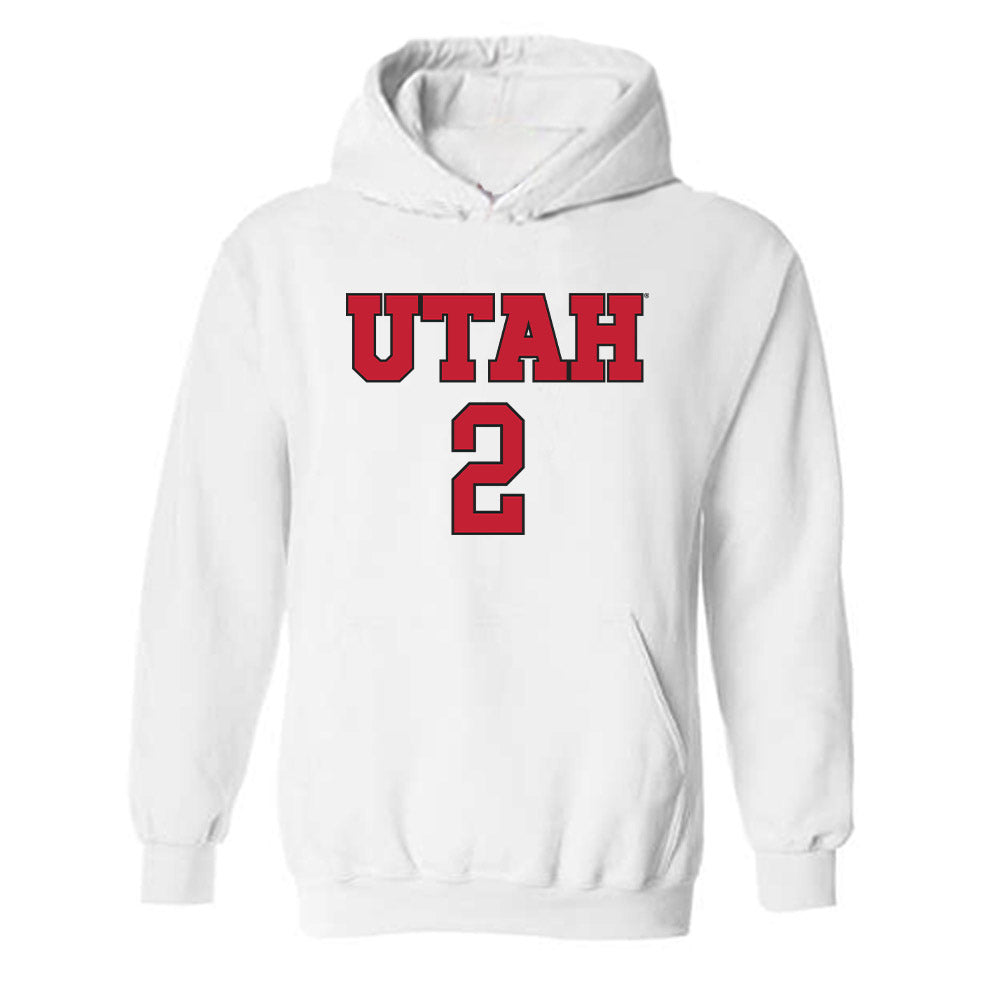 Utah - NCAA Women's Soccer : Callie Blaylock - Replica Shersey Hooded Sweatshirt-0