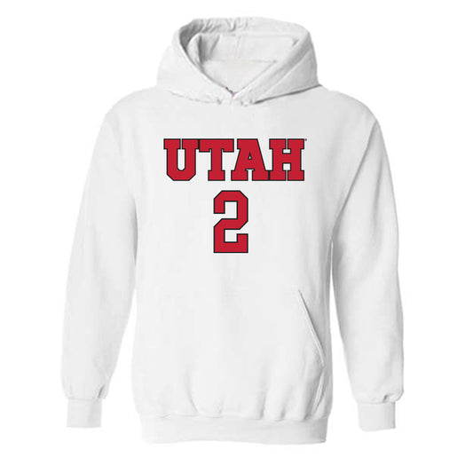 Utah - NCAA Women's Soccer : Callie Blaylock - Replica Shersey Hooded Sweatshirt-0