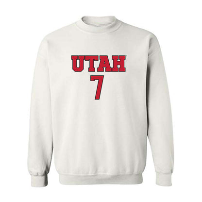 Utah - NCAA Women's Soccer : Kelly Bullock - Replica Shersey Crewneck Sweatshirt-0
