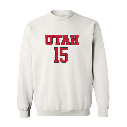 Utah - NCAA Women's Soccer : Ava Hetzel - Replica Shersey Crewneck Sweatshirt-0