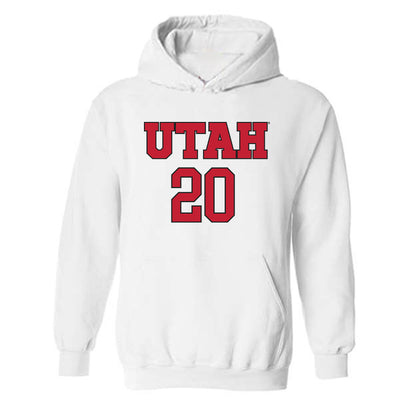 Utah - NCAA Women's Soccer : Sophie Bellini - Replica Shersey Hooded Sweatshirt-0