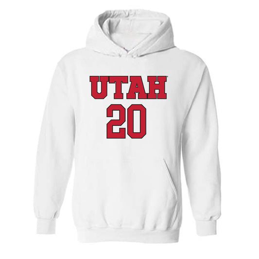 Utah - NCAA Women's Soccer : Sophie Bellini - Replica Shersey Hooded Sweatshirt-0