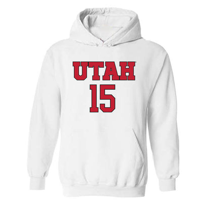 Utah - NCAA Women's Soccer : Ava Hetzel - Replica Shersey Hooded Sweatshirt-0