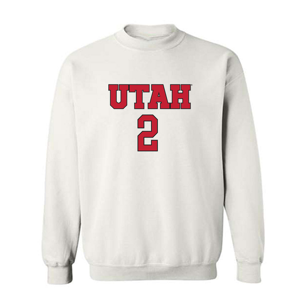 Utah - NCAA Women's Soccer : Callie Blaylock - Replica Shersey Crewneck Sweatshirt-0