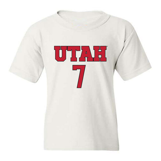 Utah - NCAA Women's Soccer : Kelly Bullock - Replica Shersey Youth T-Shirt-0