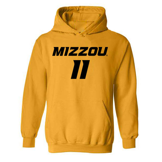 Missouri - NCAA Women's Soccer : Autumn Jackson - Replica Shersey Hooded Sweatshirt-0