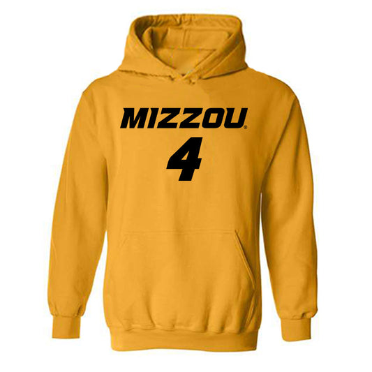 Missouri - NCAA Women's Soccer : Callaway Combs - Replica Shersey Hooded Sweatshirt-0
