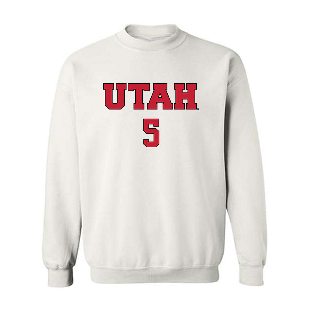 Utah - NCAA Women's Volleyball : Leah Wilton-LaBoy - Replica Shersey Crewneck Sweatshirt-0