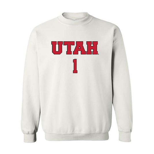 Utah - NCAA Women's Volleyball : Lana Mijacic - Replica Shersey Crewneck Sweatshirt-0