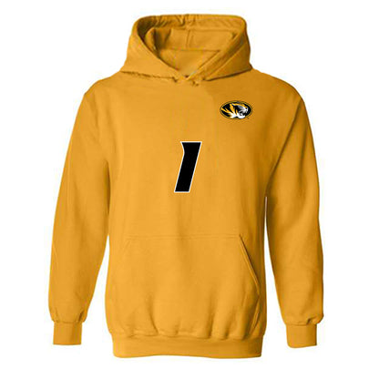 Missouri - NCAA Women's Volleyball : Zoey Matias - Replica Shersey Hooded Sweatshirt-0