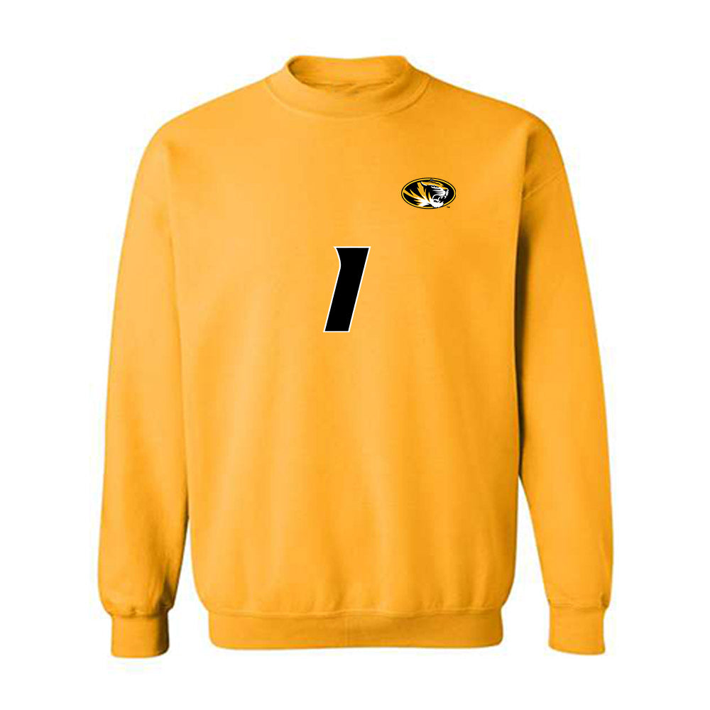 Missouri - NCAA Women's Volleyball : Zoey Matias - Replica Shersey Crewneck Sweatshirt-0