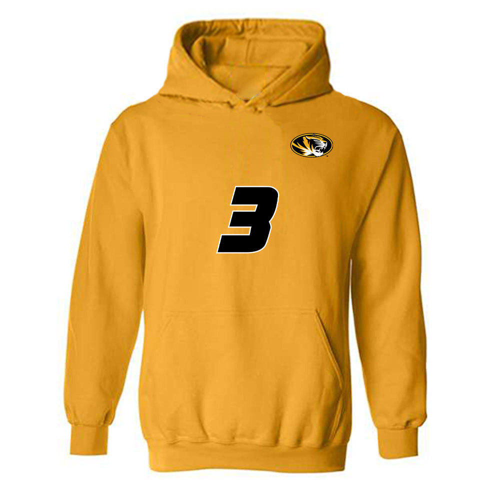 Missouri - NCAA Women's Volleyball : Maya Sands - Replica Shersey Hooded Sweatshirt-0