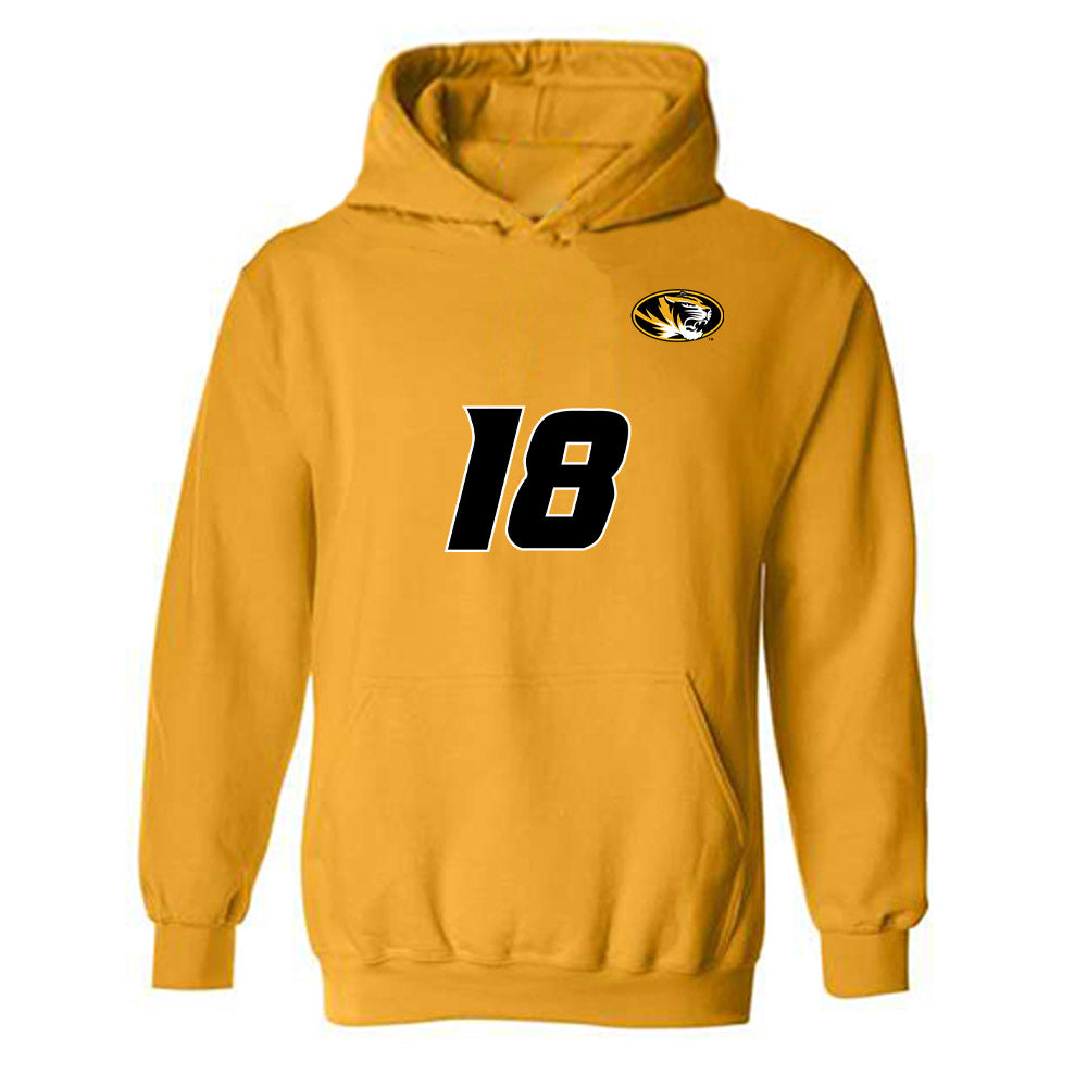 Missouri - NCAA Women's Volleyball : Claire Morrissey - Replica Shersey Hooded Sweatshirt-0