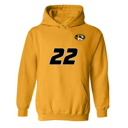 Missouri - NCAA Women's Volleyball : Marina Crownover - Replica Shersey Hooded Sweatshirt-0