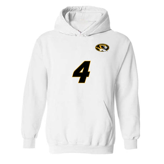Missouri - NCAA Women's Volleyball : Asia Harvey - Replica Shersey Hooded Sweatshirt-0