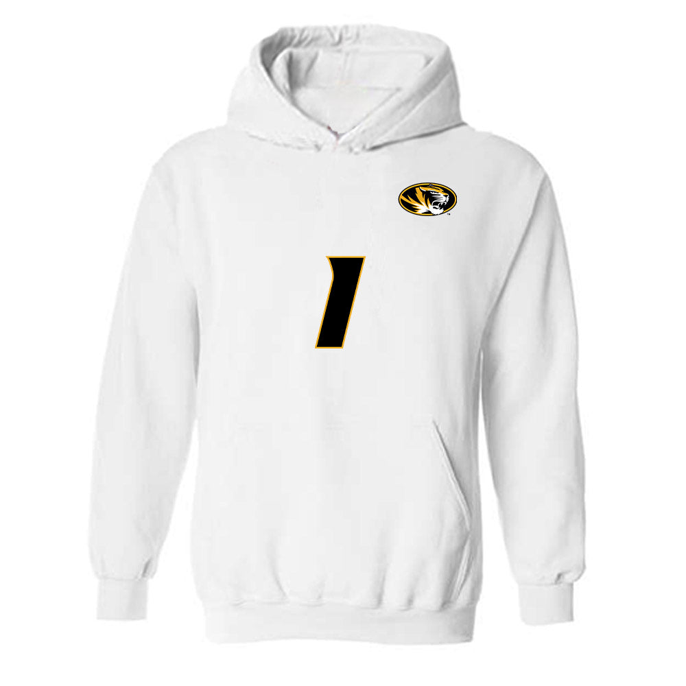 Missouri - NCAA Women's Volleyball : Zoey Matias - Replica Shersey Hooded Sweatshirt-0