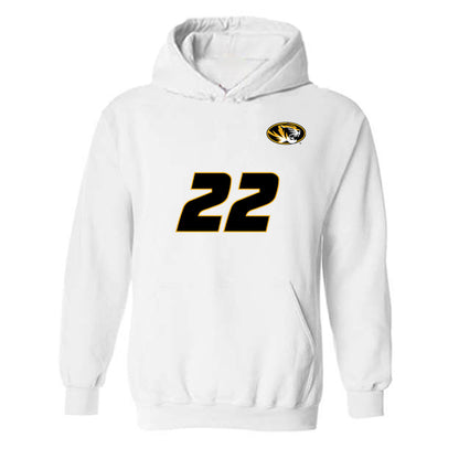 Missouri - NCAA Women's Volleyball : Marina Crownover - Replica Shersey Hooded Sweatshirt-0