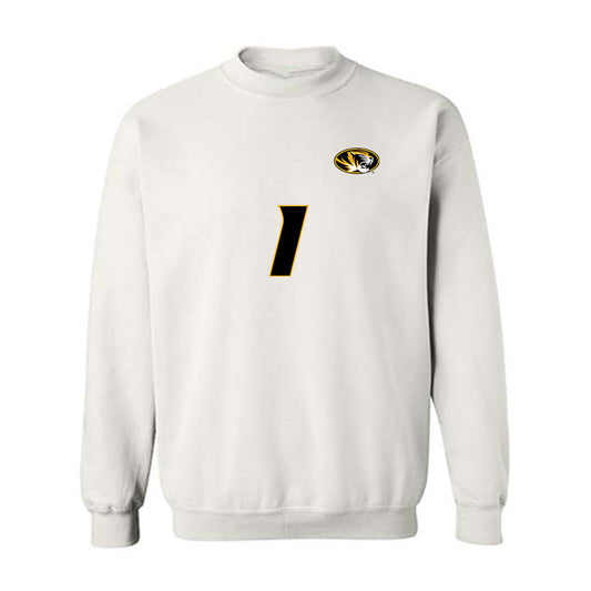 Missouri - NCAA Women's Volleyball : Zoey Matias - Replica Shersey Crewneck Sweatshirt-0