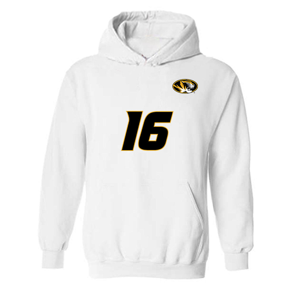 Missouri - NCAA Women's Volleyball : Trinity Luckett - Replica Shersey Hooded Sweatshirt-0