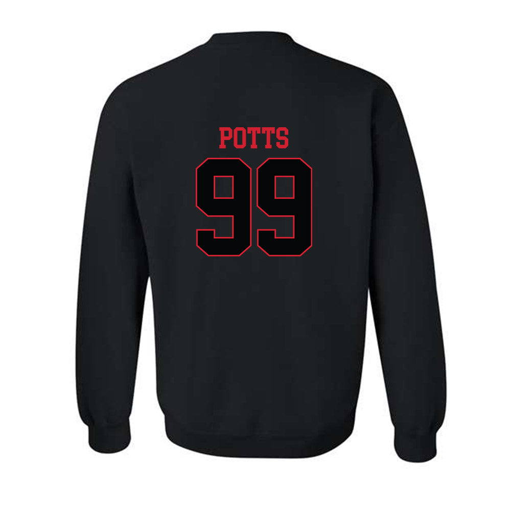 NC State - NCAA Baseball : Tristan Potts - Replica Shersey Crewneck Sweatshirt