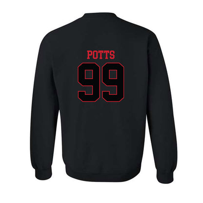 NC State - NCAA Baseball : Tristan Potts - Replica Shersey Crewneck Sweatshirt