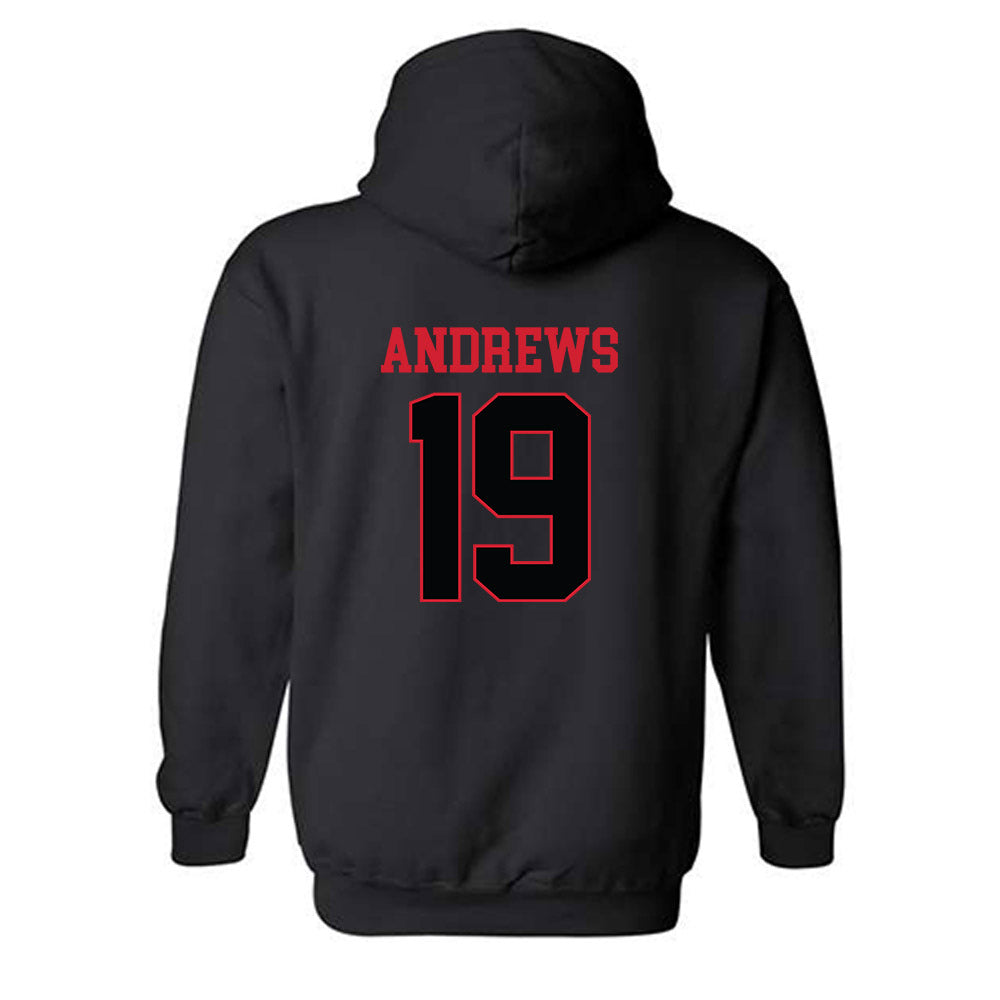 NC State - NCAA Baseball : Heath Andrews - Hooded Sweatshirt Replica Shersey