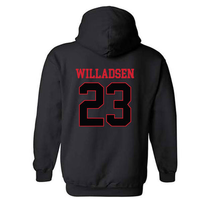 NC State - NCAA Baseball : Matt Willadsen - Hooded Sweatshirt Replica Shersey