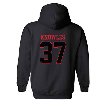 NC State - NCAA Baseball : Aden Knowles - Replica Shersey Hooded Sweatshirt