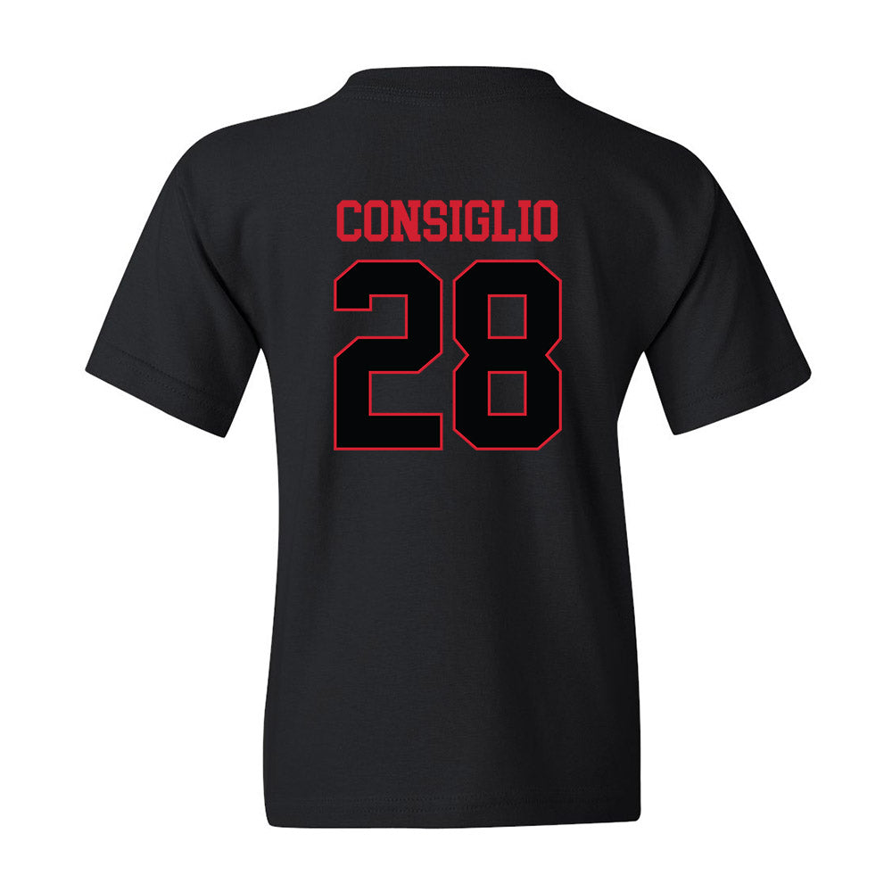 NC State - NCAA Baseball : Cooper Consiglio - Youth T-Shirt Replica Shersey